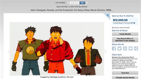 Akira Animation Cel Capsule Gang Set Ebay