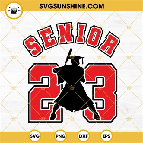 Senior 23 Baseball Svg Senior 2023 Svg Class Of 2023 Svg Air Senior