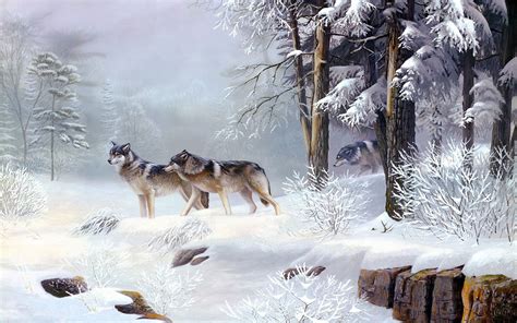 Winter Wolves Wallpapers 4k Hd Winter Wolves Backgrounds On Wallpaperbat