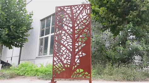 Laser Cut Decorative Outdoor Garden Privacy Art Metal Screens Panels