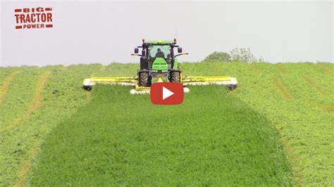 Bigtractorpower A Fleet Of Farm Machines Cutting Merging Chopping