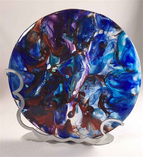 Fused Glass Art Challenge Elegant Fused Glass By Karen