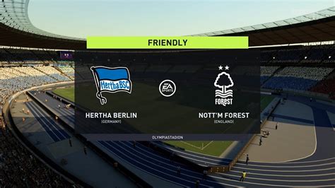 Hertha Bsc Vs Nottingham Forest Club Friendlies Fifa