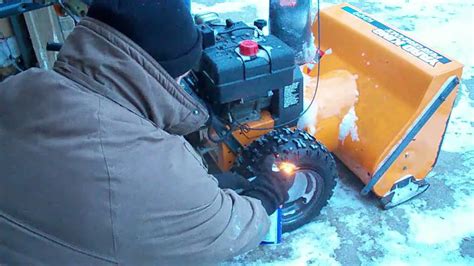 Snow Blower Redneck Tire Fix Wd 40 Fail Do Not Try This Youtube