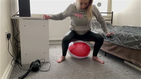 Inflatable Beach Ball Sit Pop Crush Youtube