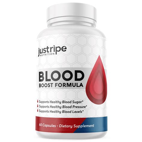 Blood Boost Formula Blood Flow Accelerator By Just Ripe 60 Capsules