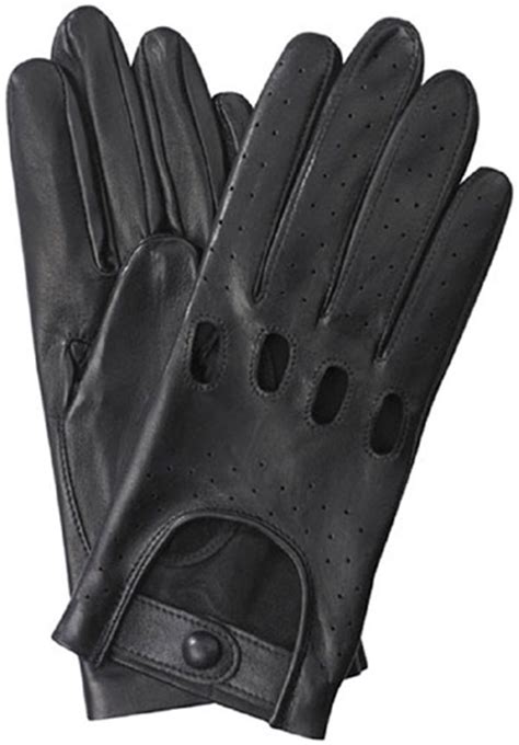 Ladies Black Leather Driving Glove From Gloves On Hand
