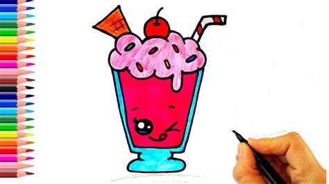 milkshake nasıl Çizilir how to draw a milkshake drink youtube