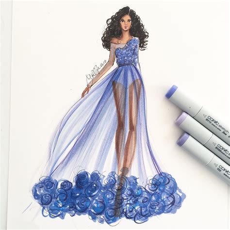 Gowns Beautiful Fashion Model Dress Drawing Goimages Fever