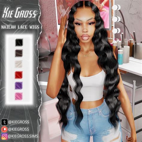 Nailah Lace Wigs Sims 4 Afro Hair Sims Hair Sims 4 Black Hair