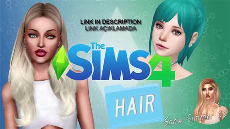 Sims 4 Alpha Hair Cc Folder 100 Items Youtube 89e
