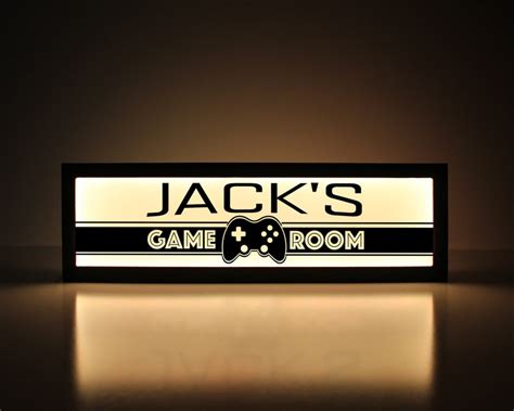 Custom Gaming Sign Gamer Decor Gaming Sign Gamer Tag Video Etsy