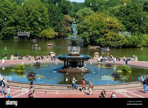 Bethesda Fountain Central Park New York City The Sculpture Is Call