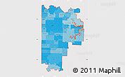 Political Shades Map of ZIP Codes Starting with 647