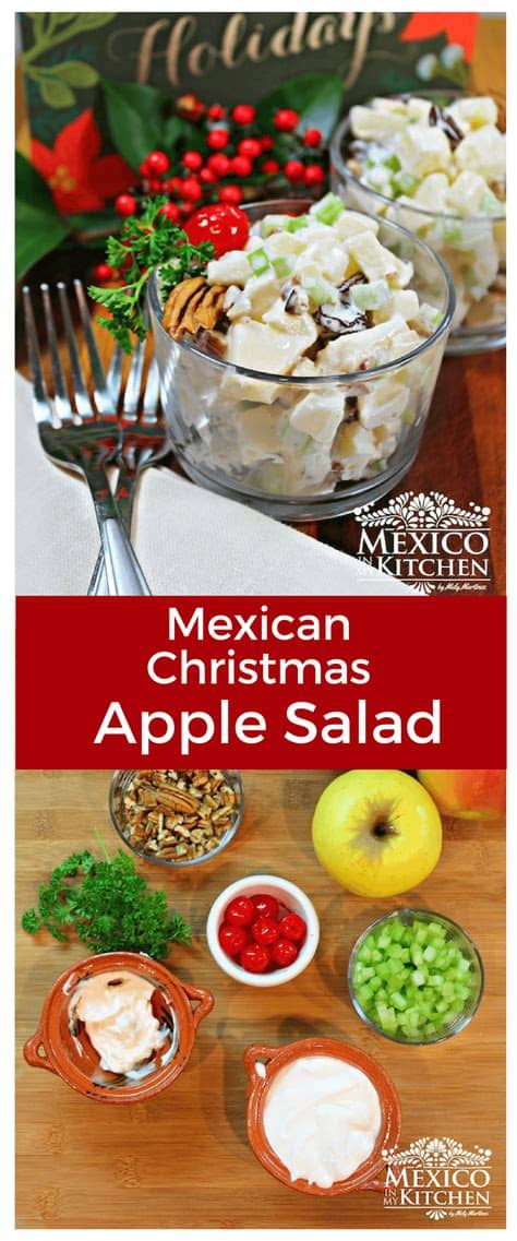The light and crispy fried cookies are traditionally. Mexican christmas apple salad | Recipe | Apple salad ...