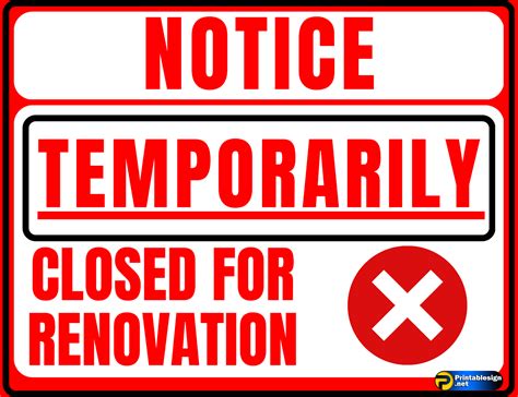 Temporarily Closed For Renovation Free Download