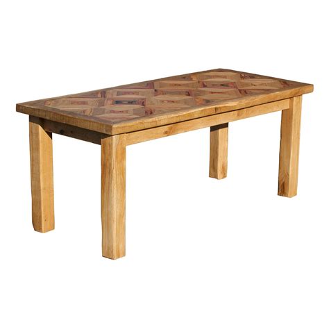 British Made Reclaimed Oak And Yew Wood Dining Table By Oak And Iron
