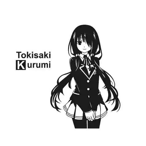 Date A Live Sticker Anime Cartoon Tokisaki Kurumi Car Decal Sticker