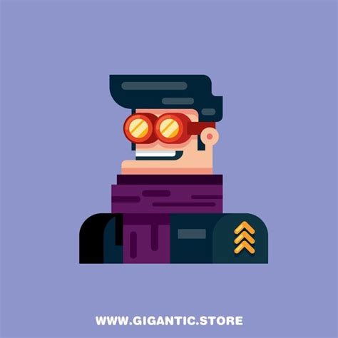 Flat Design Character With Geometric Forms On Behance Character Design Character Flat Design