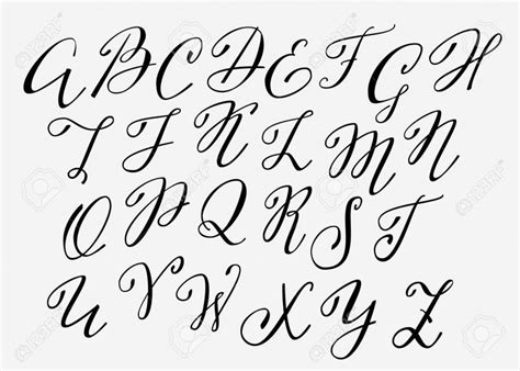 Moldes de LETRAS CURSIVAS para imprimir 🥇 ABECEDARIO en ...