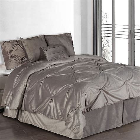 Pintuck Plush Comforter Set Bed Bath And Beyond Canada