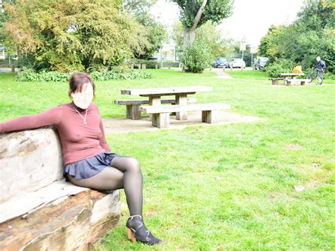Teasing Chilling Out In The Park Louise Fox Tights Lover Flickr