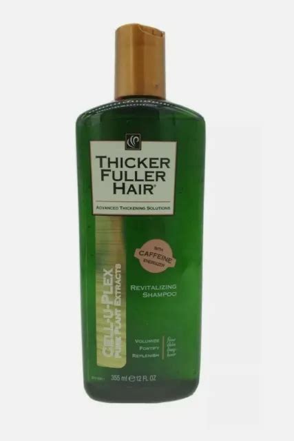 Lot Of 6 Thicker Fuller Hair Cell U Plex Revitalizing Shampoo 12oz 49