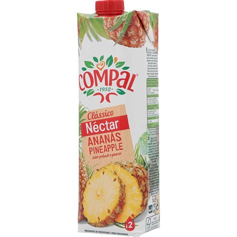 Compal Clássico Pineapple Nectar 1l Juices And Nectars Juice And Soda