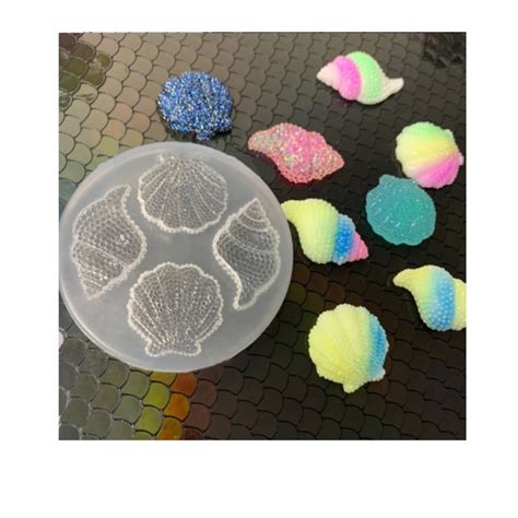 molde de silicone conchas peroladas elo7 produtos especiais