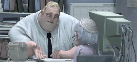 In The Incredibles 2004 Mr Incredible Is Forced To Retire As A Super But Chooses To Work In