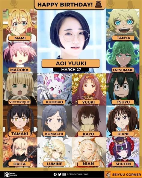 Fans Pick Their Favorite Anime Characters Voiced By Aoi Yūki In