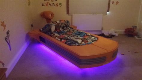Cool star wars bedroom ideas. Coolest Dad Builds Floating Star Wars Bed - Platform Beds ...