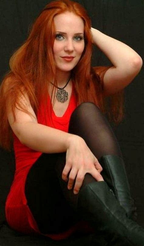 simone simons redhead girl redheads blue hair