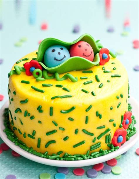 How To Make Two Peas In A Pod Cake Topper • Cake Tiered Cakes One Tier Cake