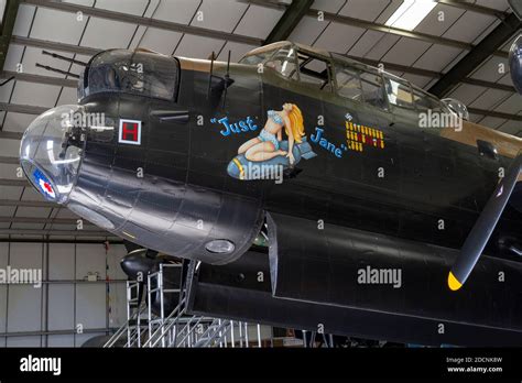 Nose Art On The Lancaster Bomber Nx611 From Wwii Just Jane
