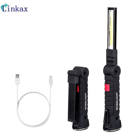 Cob Rechargeable Led Work Light Handfree Torch Cordless Inspection