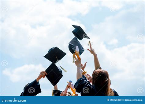 Celebration Education Graduation Student Success Learning Concept Stock