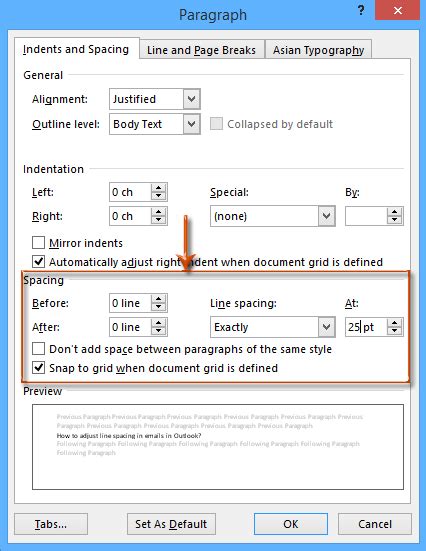 How To Adjust Line Spacing In Emails In Outlook