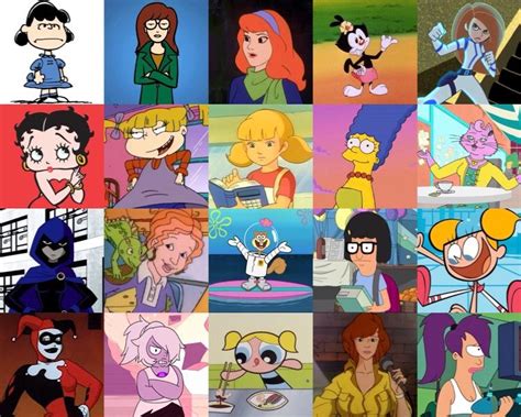 find the tv female cartoon characters quiz
