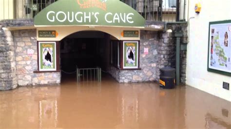 Flooding At Cheddar Caves Youtube