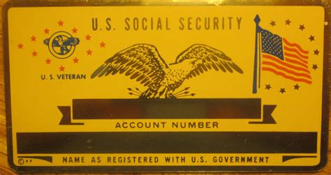 We will mail your card as soon as we have all of your information and have verified your documents. Metal Social Security Id Card Us Veteran Custom Engraved for sale from United States