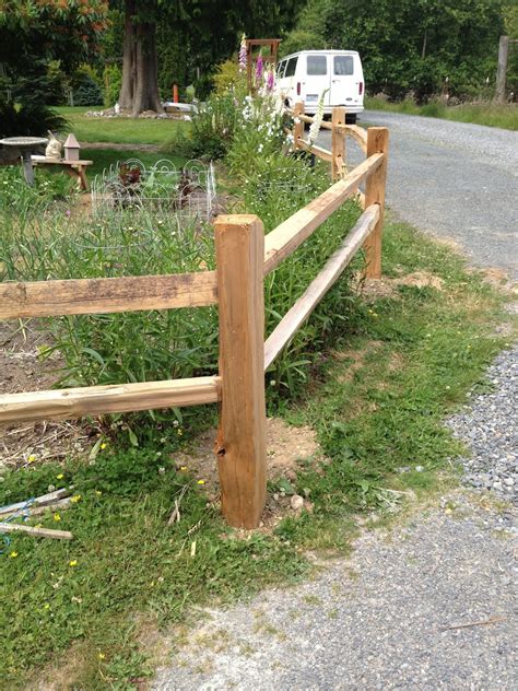 Grandpa Jims Garden Split Rail Fence