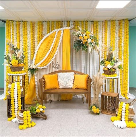 Dazzling & Quircky Haldi Ceremony Decoration Ideas Nikah Decor, Mehendi