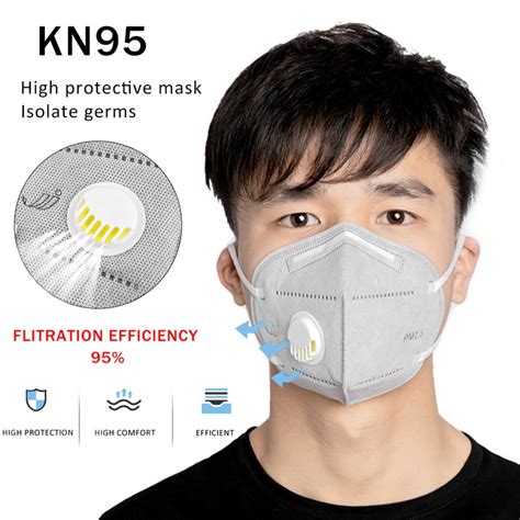 KN Folding Valved Mask PM Anti Virus Bacteria Proof Face Mask