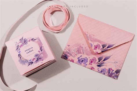 Mockup T Envelopes And Box Graphic By Yumyart · Creative Fabrica
