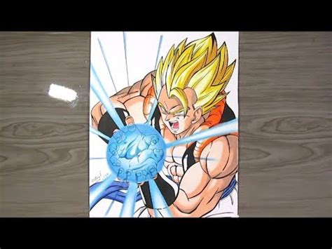 Take two characters, mash 'em together. Speed Drawing - GOGETA SSJ | BIG BANG KAMEHAMEHA | Dragon ...