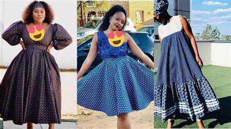 Beautiful South African Traditional Shweshwe Dresses 2023 Latest African