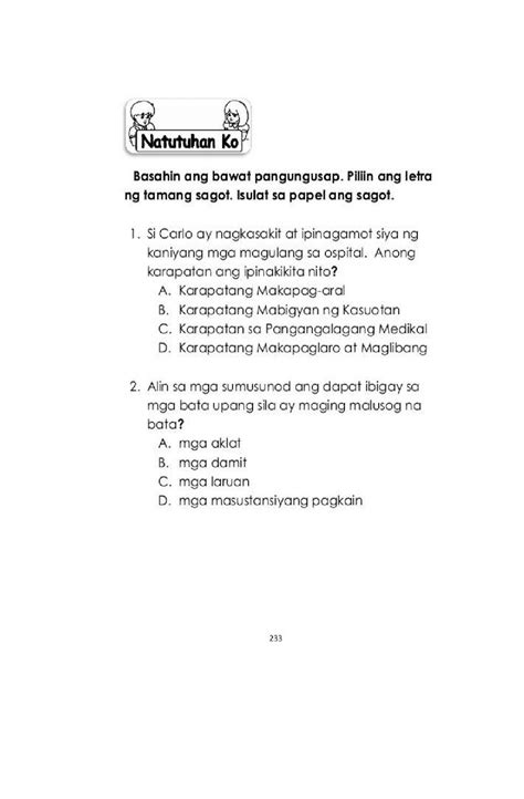 Pagpili Ng Karapatan Worksheet Live Worksheets