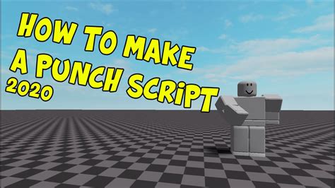 How To Make A Punch Script Roblox Studio Youtube