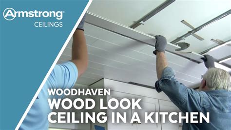 Armstrong woodhaven plank ceiling tiles and easy up accessories. Ron Hazelton Installs a WoodHaven Wood Look Ceiling in a ...